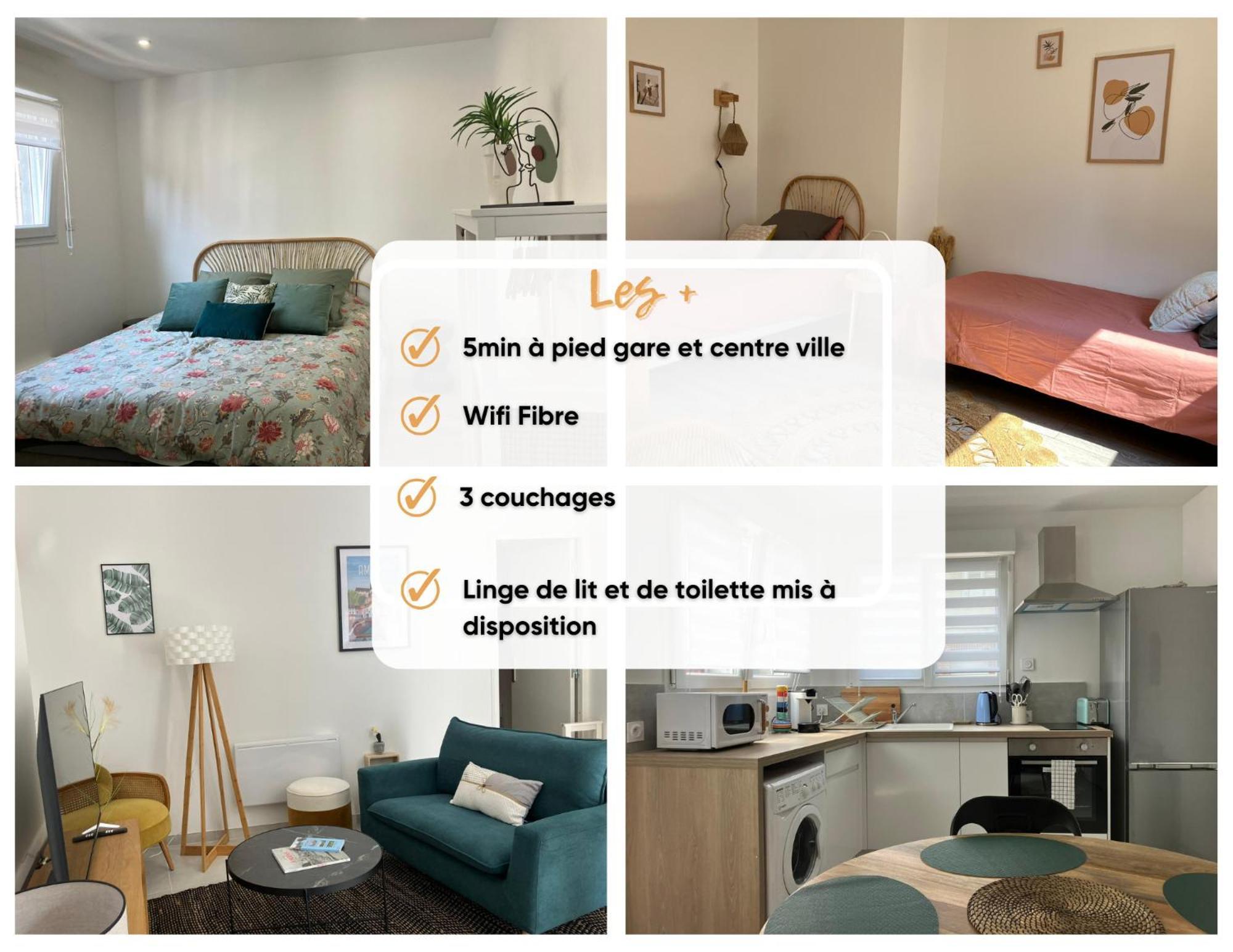 Dewailly, 2 Chambres, 3 Lits, Elegant, 700M Centre Ville Amiens Extérieur photo